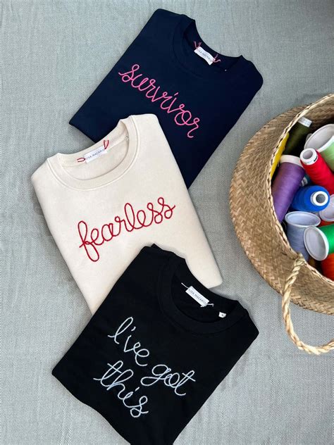 Custom Personalised Embroidered Sweatshirts – Lisa Macario
