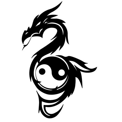 Yin yang tattoos, Dragon yin yang tattoo, Dragon tattoo designs
