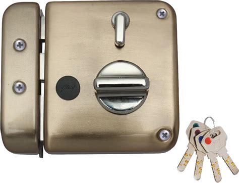 Godrej Rim Lock I Twinbolt XL+ I 1CK Latchbolt I for Home Main Door I ...