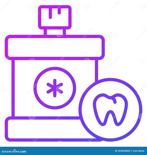 Mouth Wash Linear Icon. Modern Outline Mouth Wash Logo Concept O ...