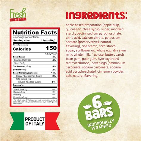 Buy Fresh Finest Apple Filled Gluten Free Cookies Individually Wrapped ...