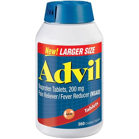Advil Pain Reliever / Fever Reducer Coated Tablets, 200 mg. Ibuprofen – My Kosher Cart
