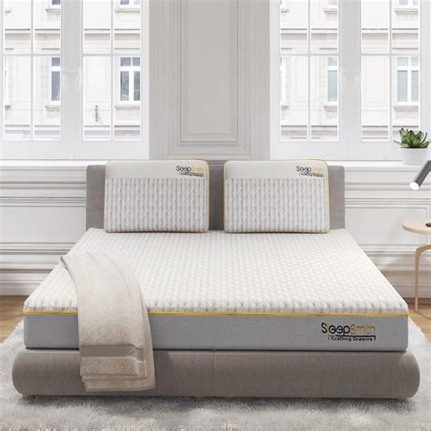 SleepSmith Orthopedic King Size Mattress 78x72x6 Inches | 3-Zone Memory ...