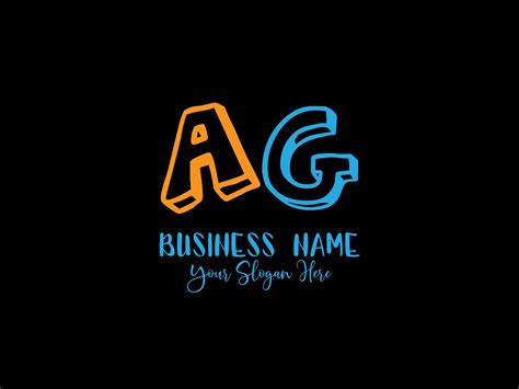 Monogram AG Logo Icon, Initial AG Letter Graphic by habiburhr7777 ...