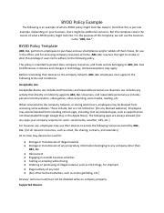 Image result for BYOD Policy Examples