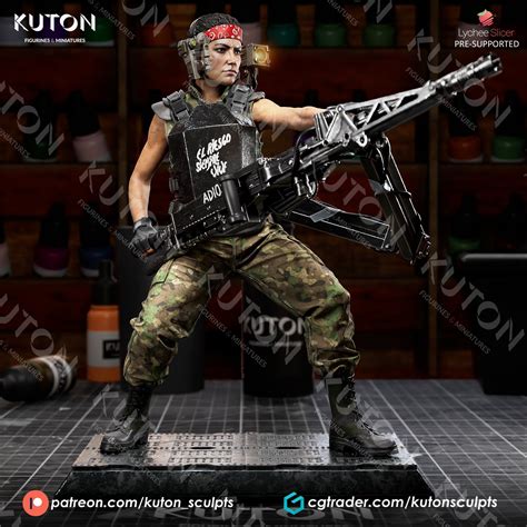 Private Vasquez (Alien) 3D Printed model 165mm (1/10 scale) - Fan Art ...