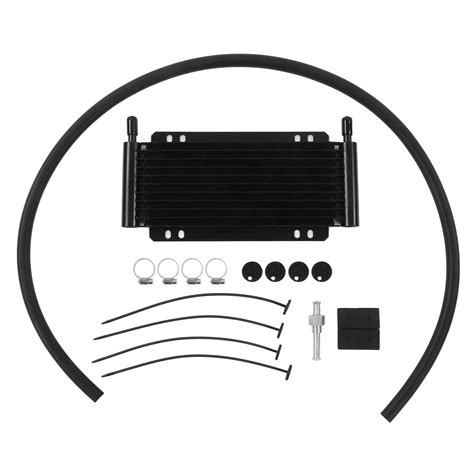 Buy Transmission Cooler, Black Aluminium Oil Cooler 11 Row Transmission ...