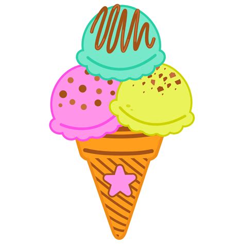 Ice Cream Cone Outline Clip Art