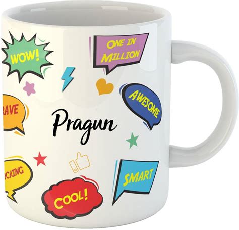 ARTBUG Pragun Name Ceramic Coffee Mug Price in India - Buy ARTBUG ...