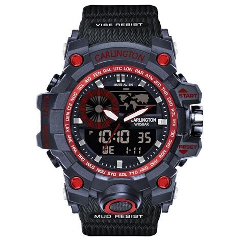Buy Carlington Resin Endurance Analog-Digital Sports Watch For Men And ...