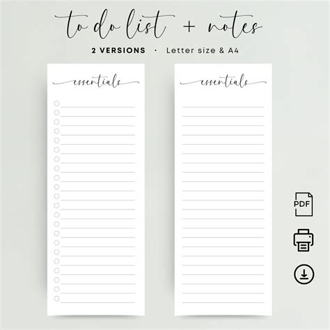 Image result for Task List with Notes Printable PDF