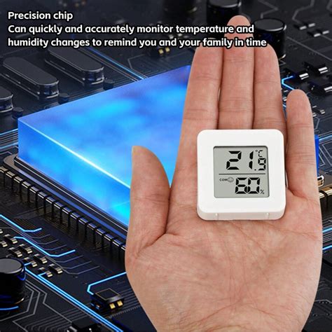 Termómetro y medidor de humedad electrónico mini para el hogar ...