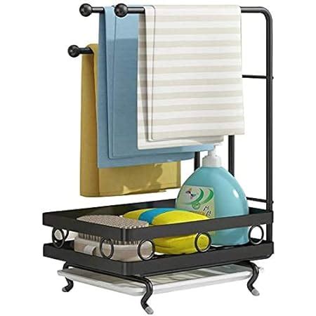 Wolpin Multipurpose 3 in 1 Kitchen Sink Organizer Rack Stand Self ...