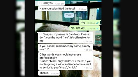 'Hey' would you react to this? Office WhatsApp chat sparks debate on ...