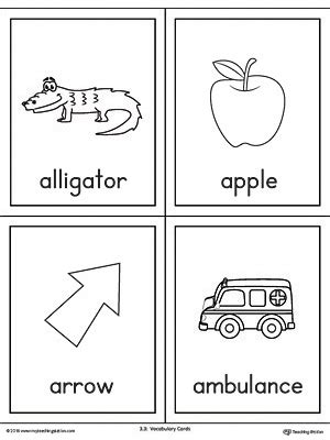 Short Letter A Beginning Sound Color Pictures Worksheet ...