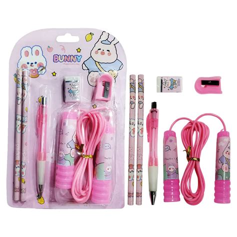 Party Propz Pink Stationary Set for Kids - 6 Pcs Combo | Cute ...