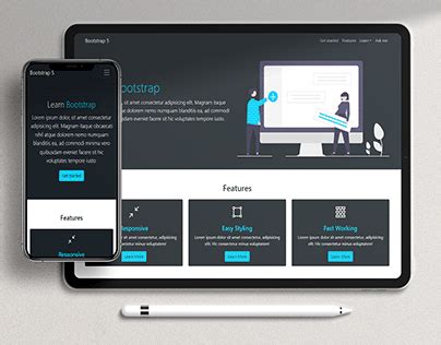 Image result for Bootstrap 4 Page Design