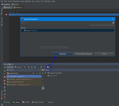 PyCharm Debugger 的图像结果