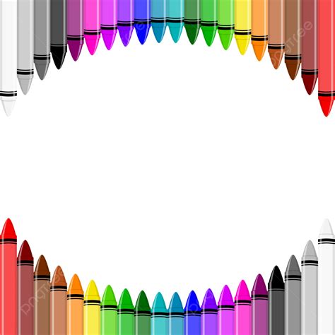 Crayons Border Clip Art