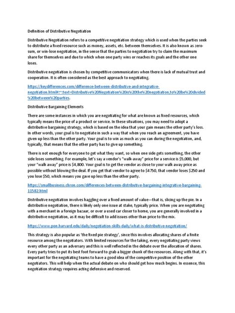 Distributive Negotiation 的图像结果