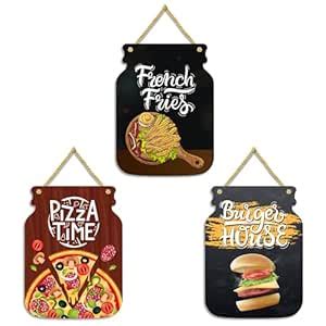 AR Creative French Fries, Pizza Time | Kitchen and Restaurant Wall ...