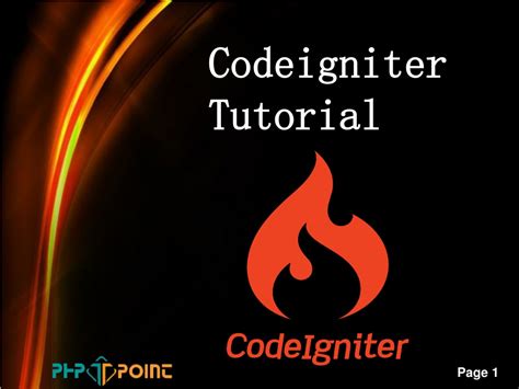 CodeIgniter Tutorial 的图像结果
