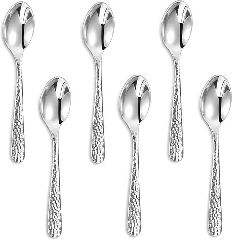 Amazon.com: KEAWELL Premium Louise Hammered Demitasse Espresso Spoons ...