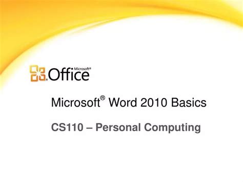 Image result for Microsoft Word 2010 Basics Tutorial