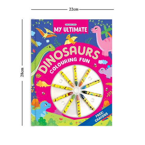 JoGenii|My-Ultimate-Dinosaurs-Colouring-Fun-Book-with-Free-Crayons ...