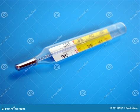Mercury-in-glass Thermometer Stock Image - Image of heat, glass: 20199937