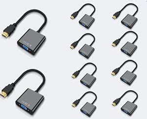 HDMI to VGA Adapter, HDMI Male to VGA Female Connector,Computer ...