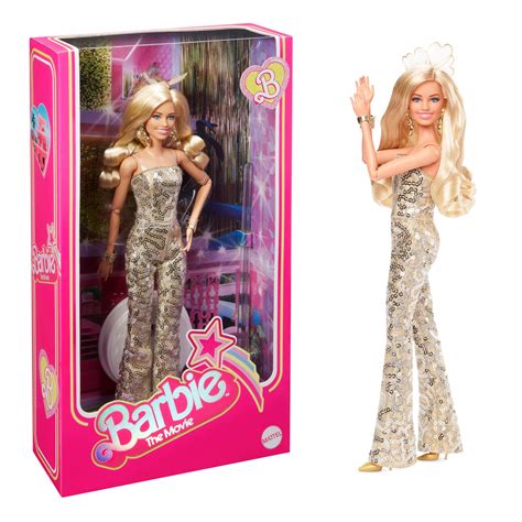 Barbie™ The Movie Doll, Margot Robbie as, Collectible Doll Wearing Gold ...