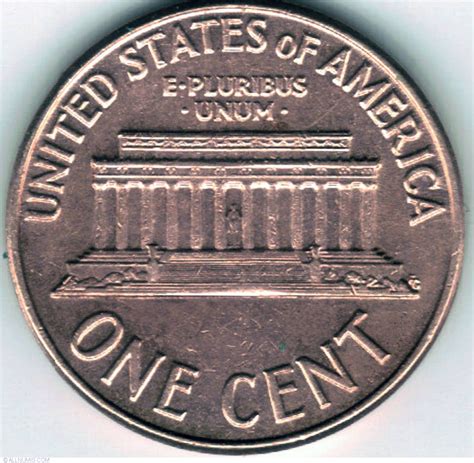 1 Cent 1960 D, Cent, Lincoln Memorial (1959-2008) - United States of ...