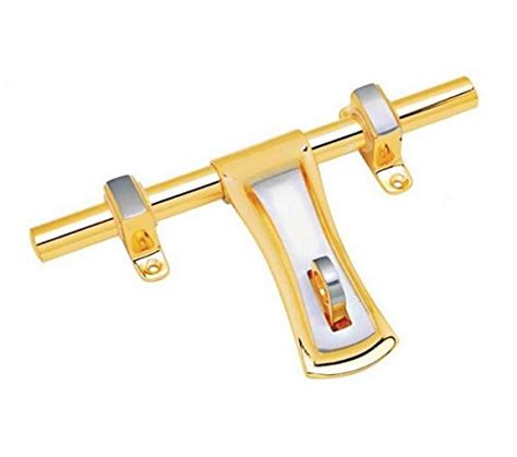 Brass Door Aldrop Set Gold-Silver Finish : Amazon.in: Home Improvement