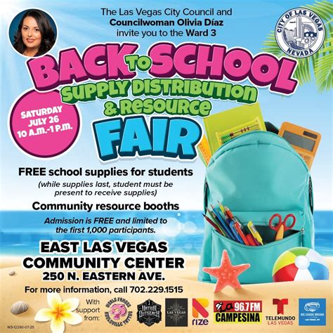 Back To School Supply Distribution & Resource Fair , East Las Vegas ...