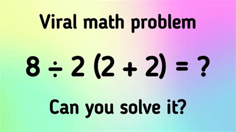 Viral Math Problem 的图像结果