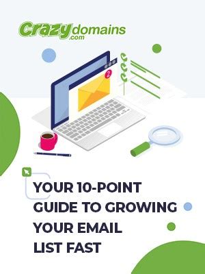 Your 10-Point Guide to Growing Your Email List Fast - Crazy Domains Learn