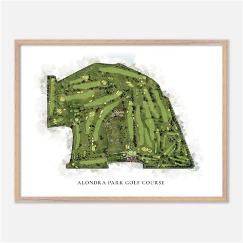 Alondra Park Golf Course in Lawndale, California - Classic Watercolor ...