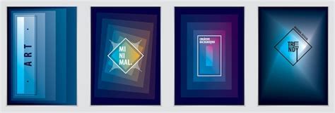 Modèles de conception graphique de brochures minimales futuristes ...