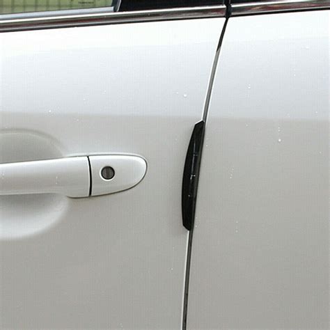 4PCS Car Door Edge Guards Protector Black Molding Trim Scratch Guard Strip | eBay