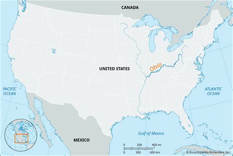 Map Of The United States Ohio River | Maps Of Ohio