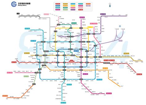 北京地铁线路图最新图片