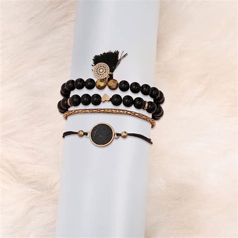 Buy KYYC Jewelry Charm Bracelet For Women Of Tassel Love Bohemia Heart ...