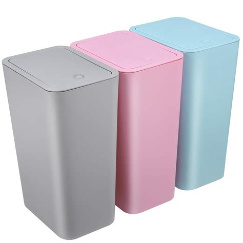 GO APPLIANCE CENTRAL, LLC 3 Pack Small Bathroom Trash Can With Lid ...