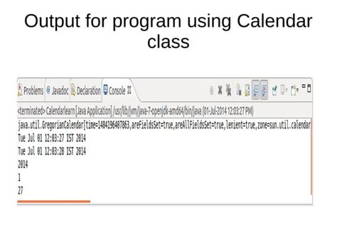 Calendar and Date Classes in Java 的图像结果