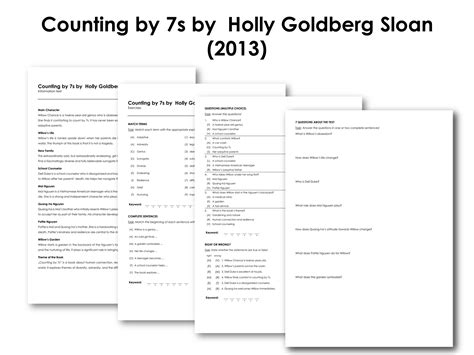 Counting by 7s by Holly Goldberg Sloan (2013) | Made By Teachers