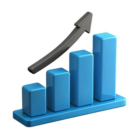 A blue cube with a graph that says quot graph quot | Premium Photo