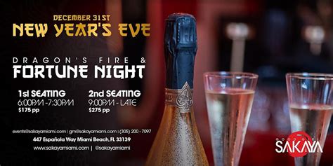 Dragons Fire & Fortune Night NYE 2024 Dinner Party | 1st seating, 447 ...