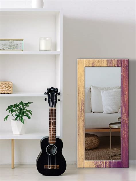 Buy 999STORE Printed Big Mirrors Big Mirror for Bathroom Wall Purple ...