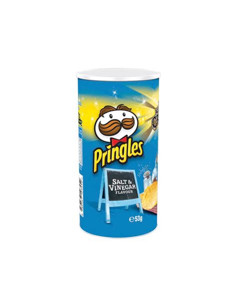 Pringles Salt & Vinegar Tube 53g x 12